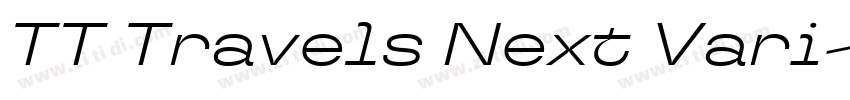 TT Travels Next Vari字体转换